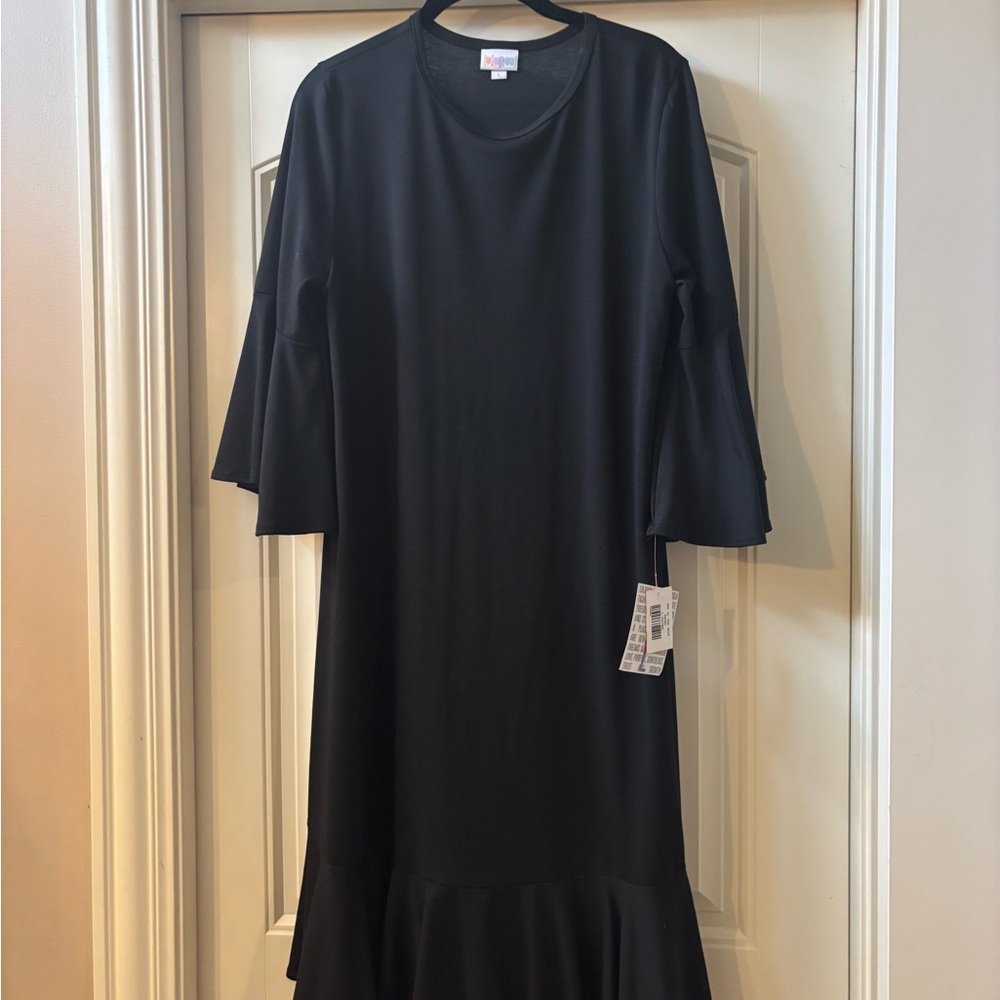 LuLaRoe Black Long Sleeve Dress